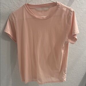 MOTHER Pink Short Sleeve T-Shirt Relaxed Fit